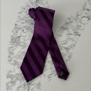Stacy Adams purple tonal striped neck tie